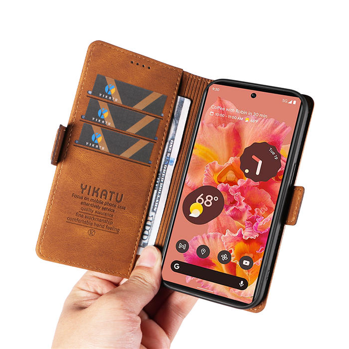 YIKATU Google Pixel 6 Wallet Kickstand Case