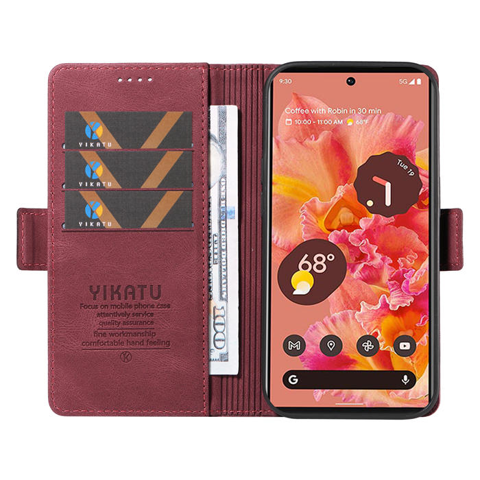 YIKATU Google Pixel 6 Wallet Kickstand Case