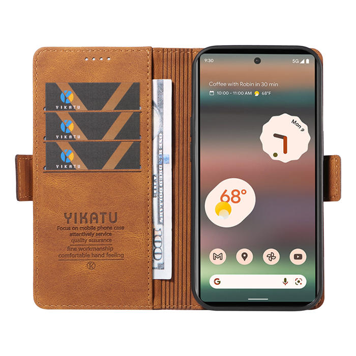 YIKATU Google Pixel 6A Wallet Kickstand Case