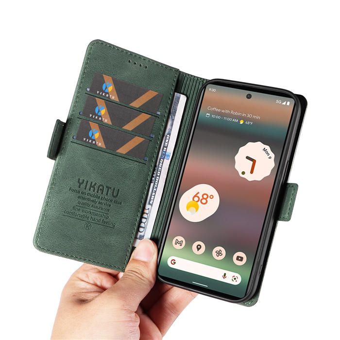 YIKATU Google Pixel 6A Wallet Kickstand Case