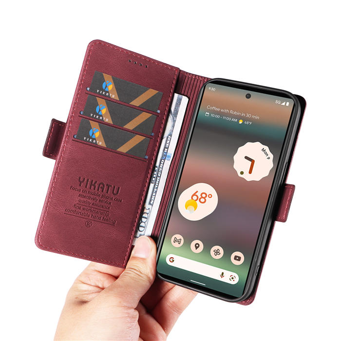 YIKATU Google Pixel 6A Wallet Kickstand Case