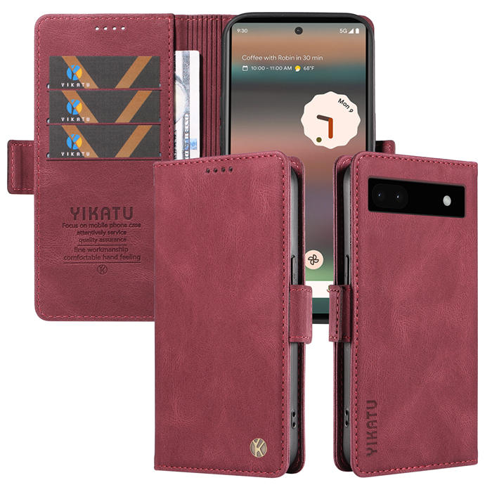 YIKATU Google Pixel 6A Wallet Kickstand Case