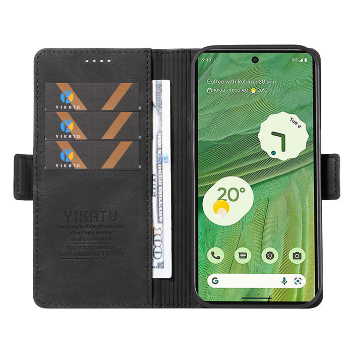 YIKATU Google Pixel 7 Wallet Kickstand Case