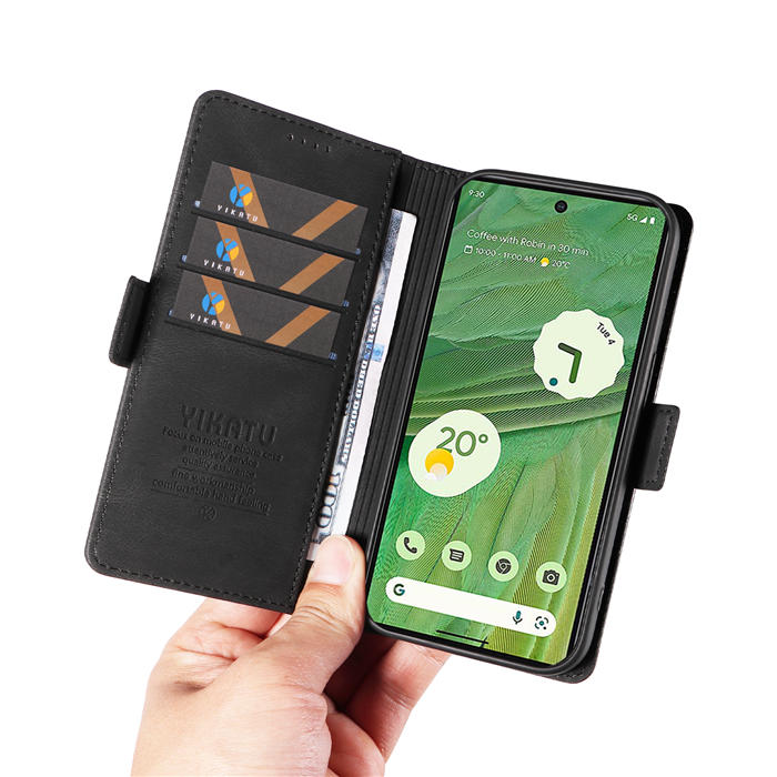 YIKATU Google Pixel 7 Wallet Kickstand Case