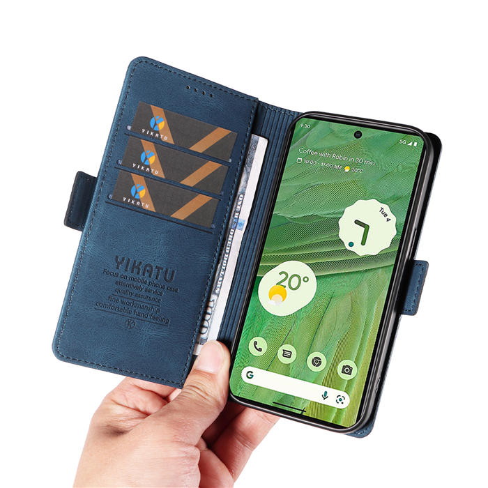 YIKATU Google Pixel 7 Wallet Kickstand Case