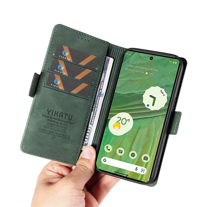 YIKATU Google Pixel 7 Wallet Kickstand Case