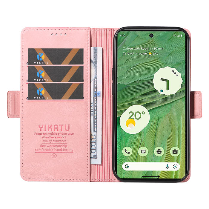 YIKATU Google Pixel 7 Wallet Kickstand Case