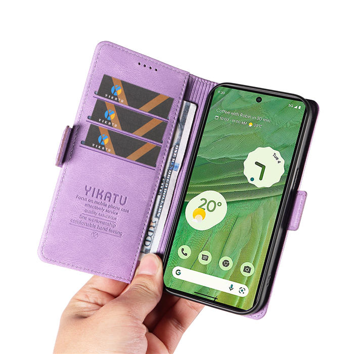 YIKATU Google Pixel 7 Wallet Kickstand Case