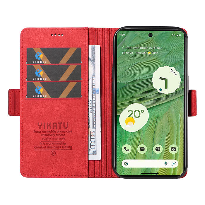 YIKATU Google Pixel 7 Wallet Kickstand Case