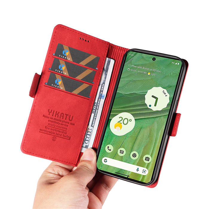 YIKATU Google Pixel 7 Wallet Kickstand Case