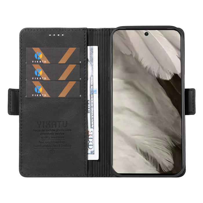 YIKATU Google Pixel 8 Wallet Kickstand Case