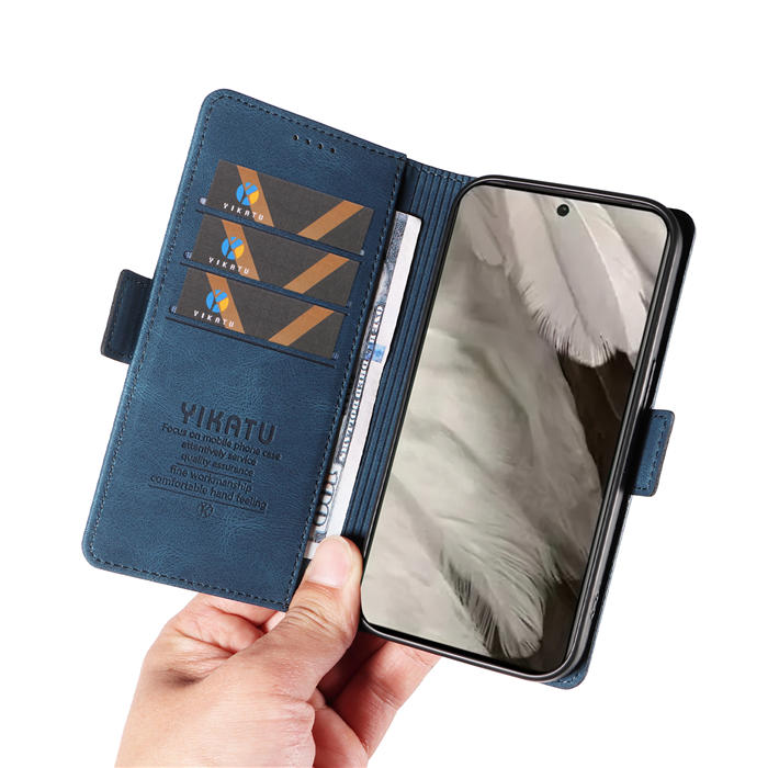 YIKATU Google Pixel 8 Wallet Kickstand Case