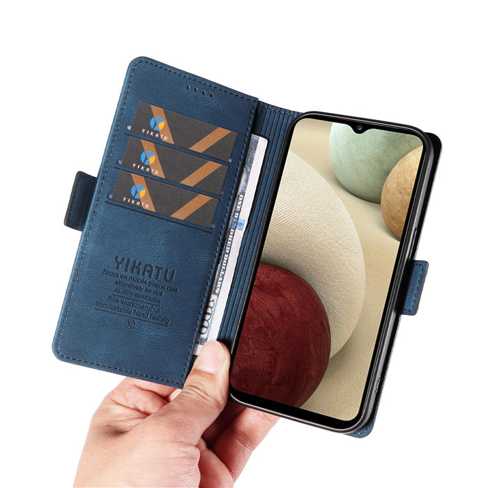 YIKATU Samsung Galaxy A12 5G Wallet Kickstand Case