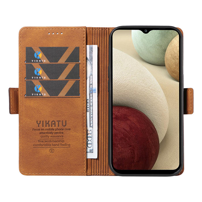 YIKATU Samsung Galaxy A12 5G Wallet Kickstand Case