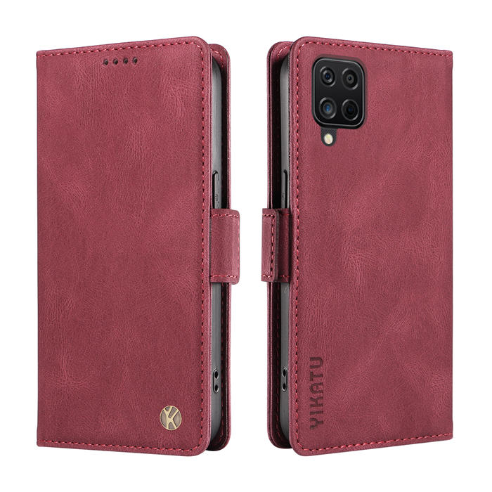 YIKATU Samsung Galaxy A12 5G Wallet Kickstand Case