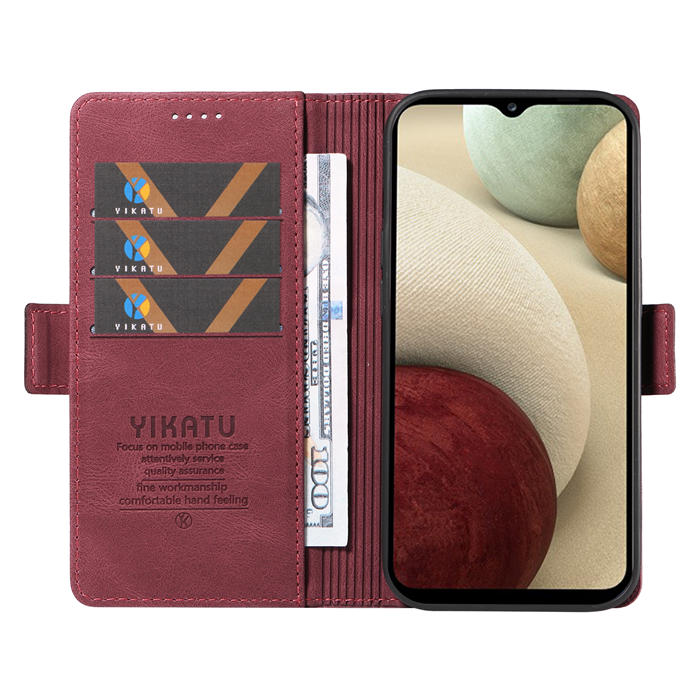 YIKATU Samsung Galaxy A12 5G Wallet Kickstand Case