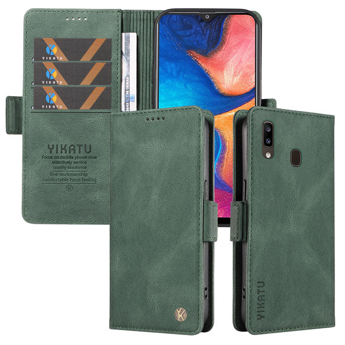 YIKATU Samsung Galaxy A20/A30 Wallet Kickstand Case