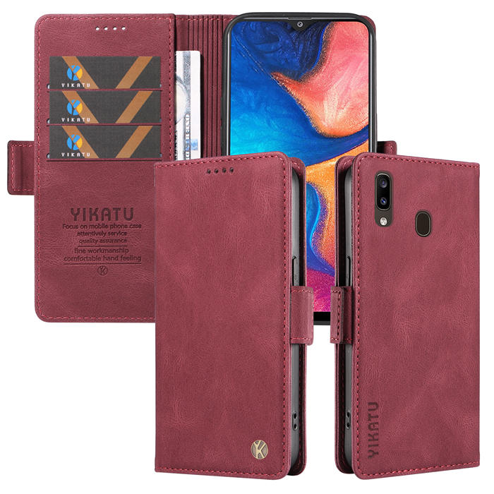 YIKATU Samsung Galaxy A20/A30 Wallet Kickstand Case