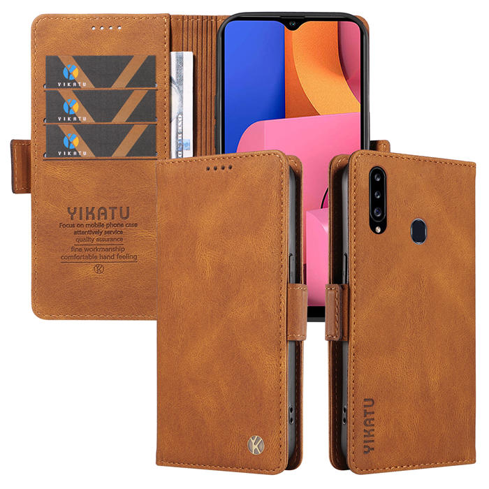 YIKATU Samsung Galaxy A20S Wallet Kickstand Case