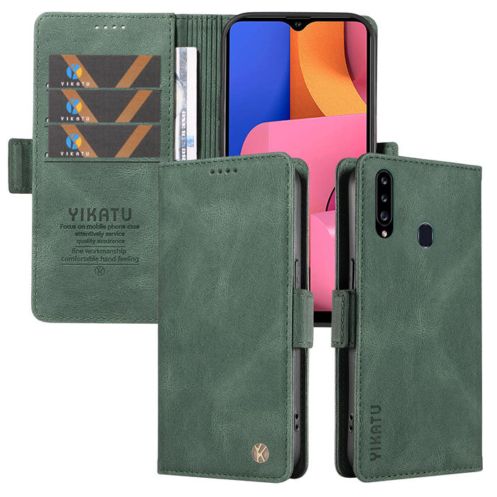 YIKATU Samsung Galaxy A20S Wallet Kickstand Case