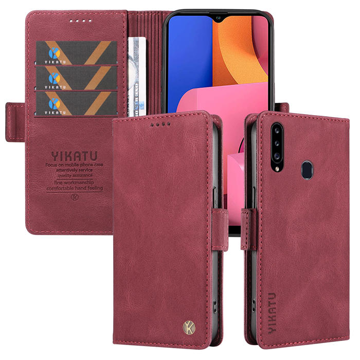 YIKATU Samsung Galaxy A20S Wallet Kickstand Case