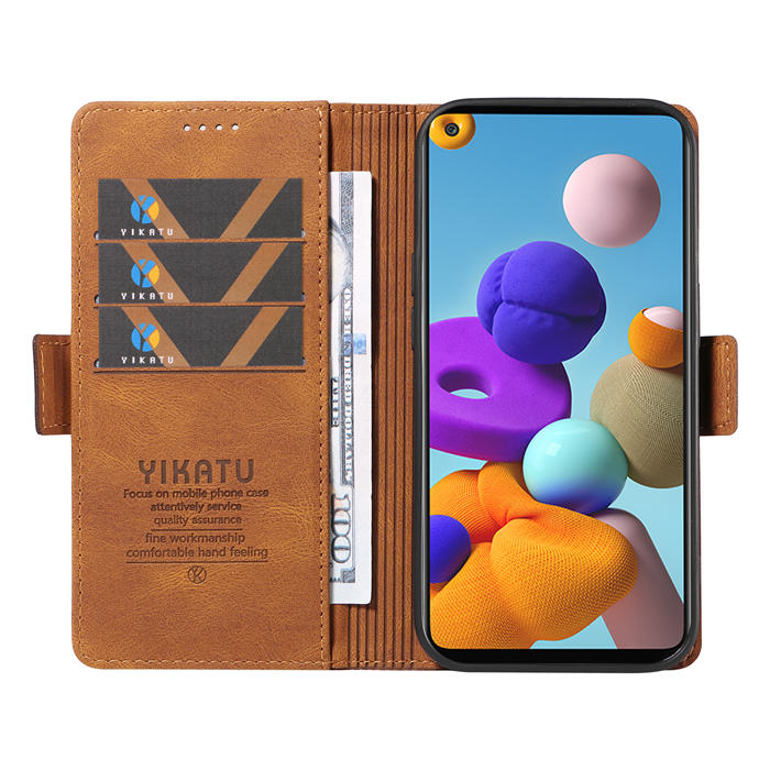 YIKATU Samsung Galaxy A21S Wallet Kickstand Case