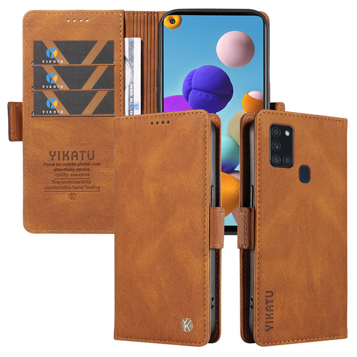 YIKATU Samsung Galaxy A21S Wallet Kickstand Case