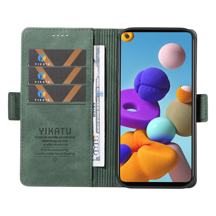 YIKATU Samsung Galaxy A21S Wallet Kickstand Case