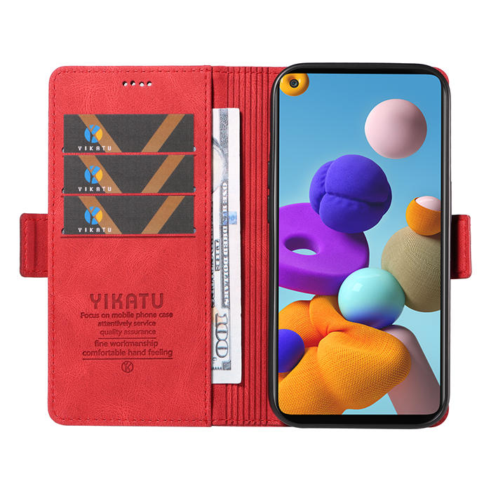 YIKATU Samsung Galaxy A21S Wallet Kickstand Case