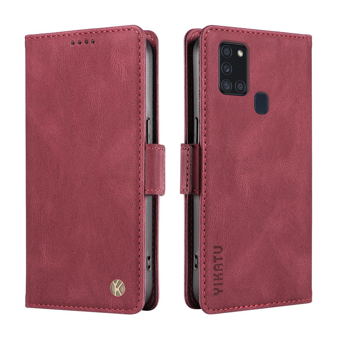 YIKATU Samsung Galaxy A21S Wallet Kickstand Case