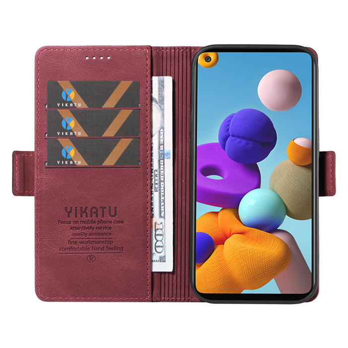 YIKATU Samsung Galaxy A21S Wallet Kickstand Case