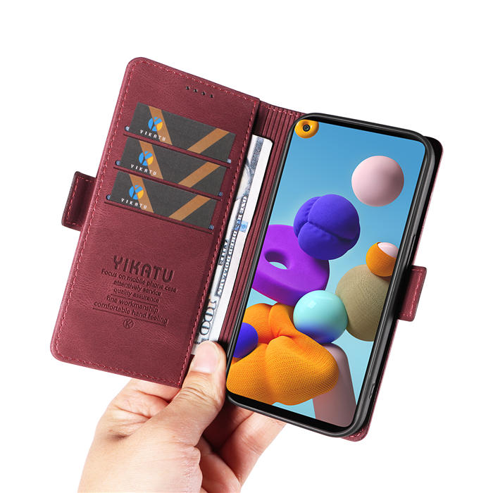YIKATU Samsung Galaxy A21S Wallet Kickstand Case