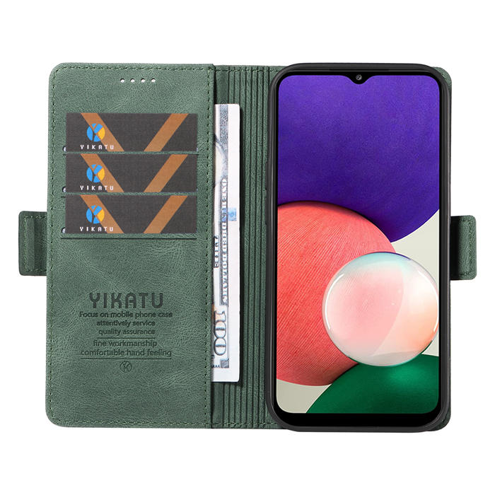 YIKATU Samsung Galaxy A22 4G Wallet Kickstand Case