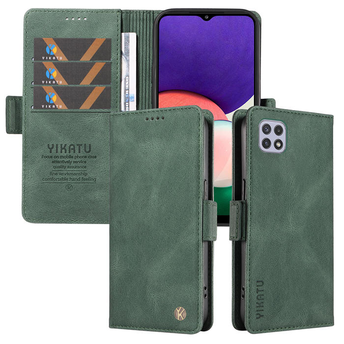 YIKATU Samsung Galaxy A22 4G Wallet Kickstand Case