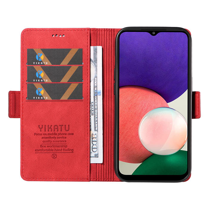 YIKATU Samsung Galaxy A22 4G Wallet Kickstand Case