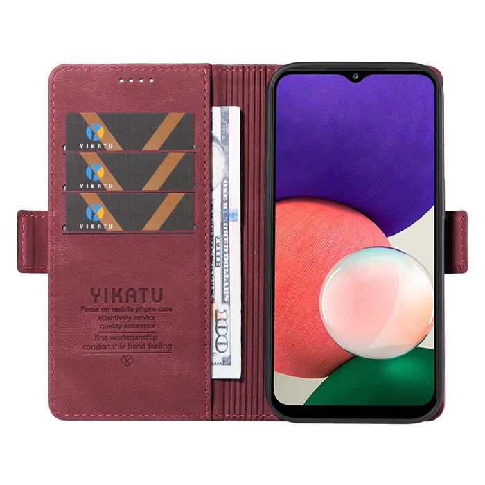 YIKATU Samsung Galaxy A22 4G Wallet Kickstand Case