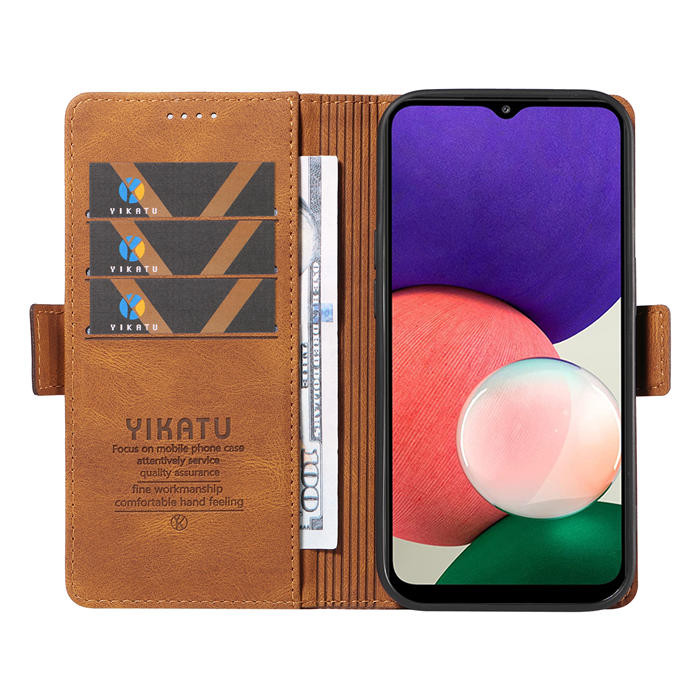 YIKATU Samsung Galaxy A22 5G Wallet Kickstand Case