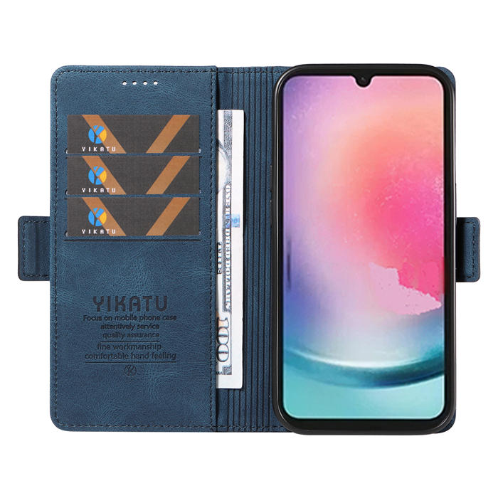 YIKATU Samsung Galaxy A24 4G Wallet Kickstand Case