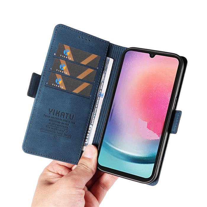 YIKATU Samsung Galaxy A24 4G Wallet Kickstand Case