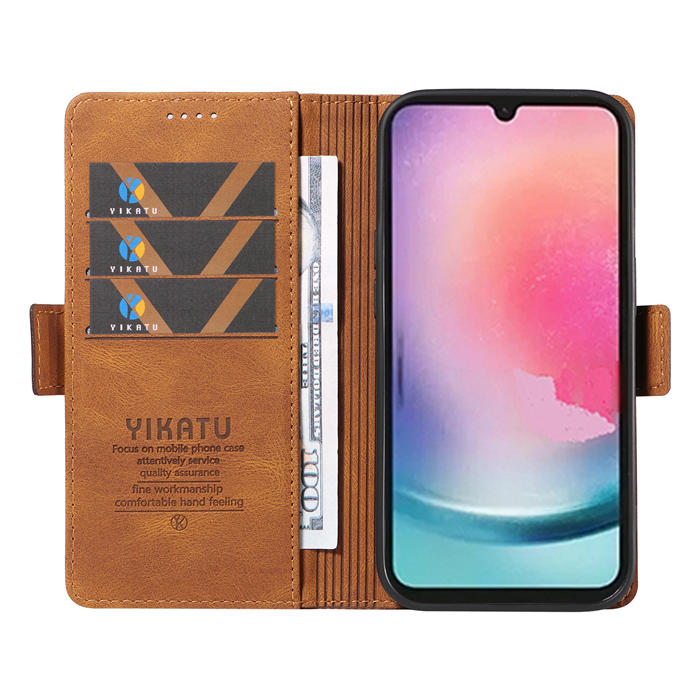 YIKATU Samsung Galaxy A24 4G Wallet Kickstand Case