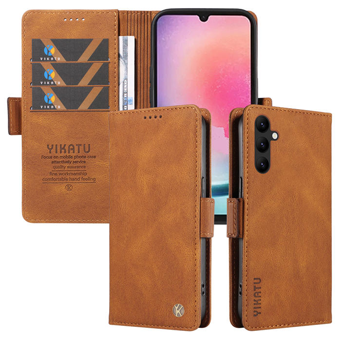 YIKATU Samsung Galaxy A24 4G Wallet Kickstand Case