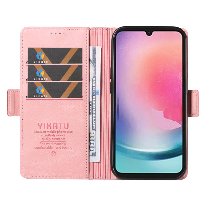 YIKATU Samsung Galaxy A24 4G Wallet Kickstand Case