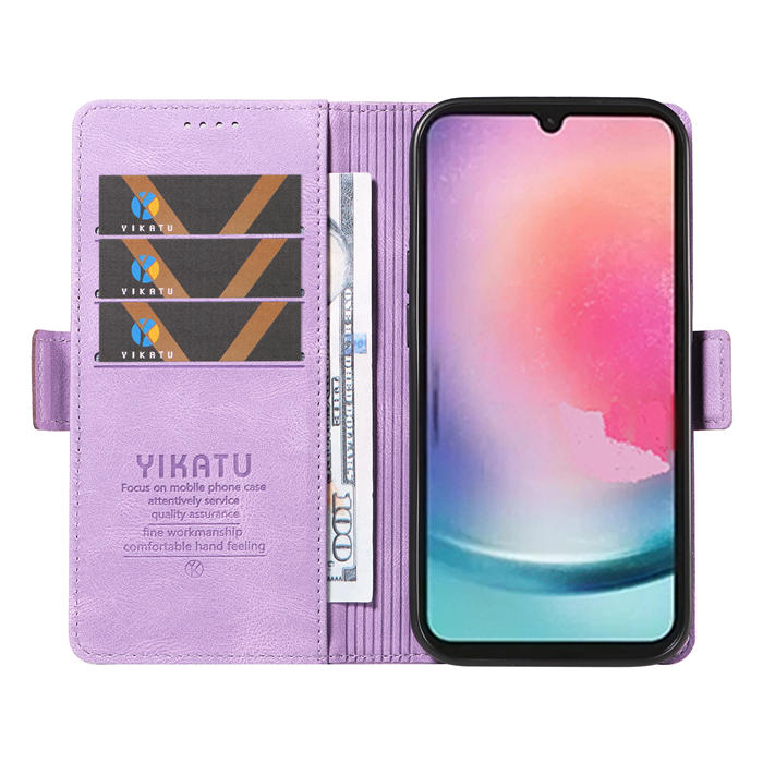 YIKATU Samsung Galaxy A24 4G Wallet Kickstand Case