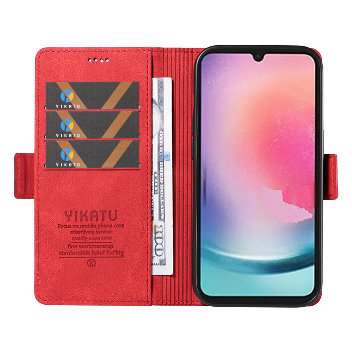 YIKATU Samsung Galaxy A24 4G Wallet Kickstand Case