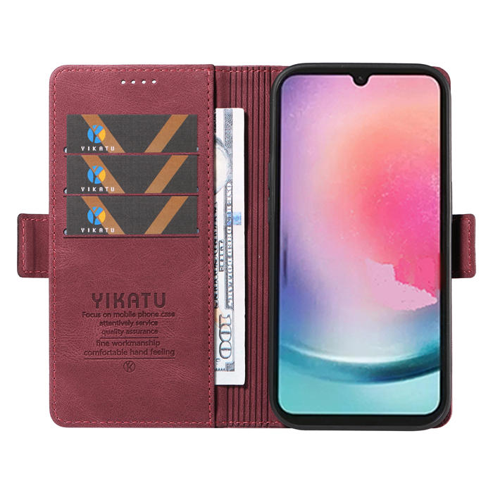 YIKATU Samsung Galaxy A24 4G Wallet Kickstand Case