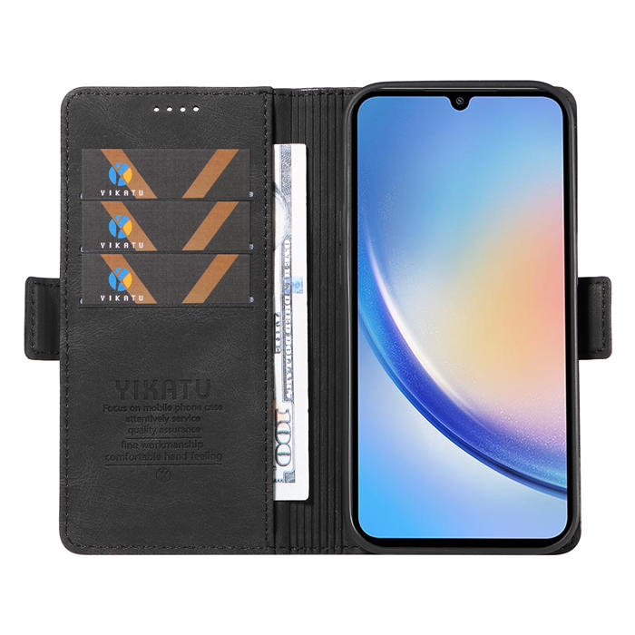 YIKATU Samsung Galaxy A34 5G Wallet Kickstand Case