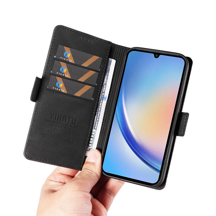 YIKATU Samsung Galaxy A34 5G Wallet Kickstand Case