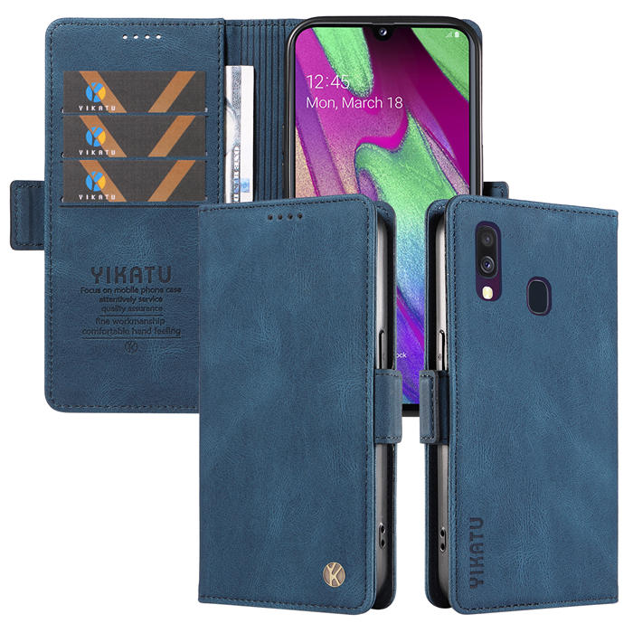 YIKATU Samsung Galaxy A40 Wallet Kickstand Case