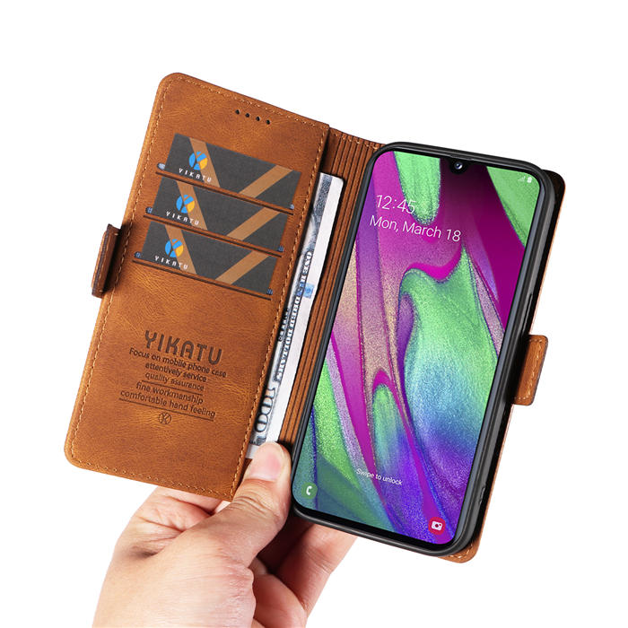 YIKATU Samsung Galaxy A40 Wallet Kickstand Case
