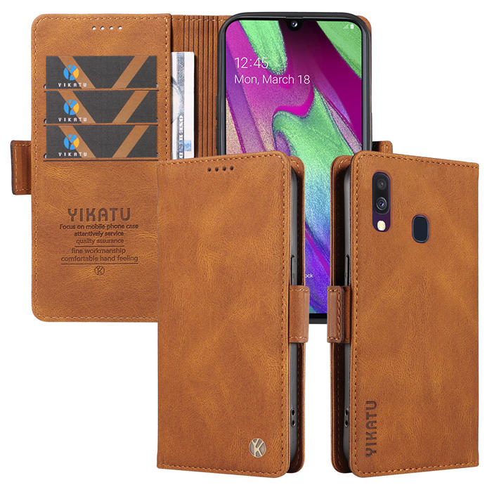 YIKATU Samsung Galaxy A40 Wallet Kickstand Case